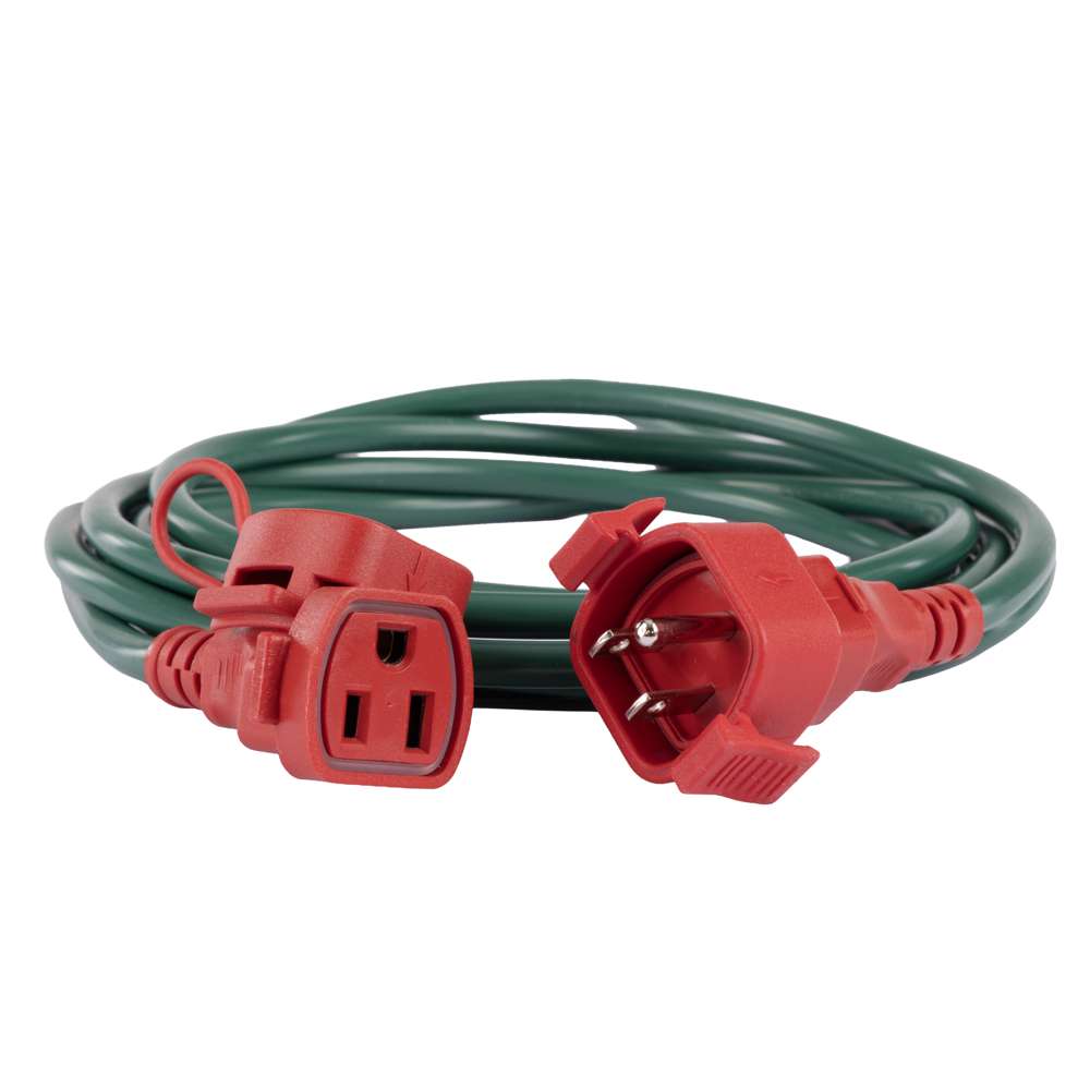 Waterproof Extension Cords - Red w/ Green Plugs