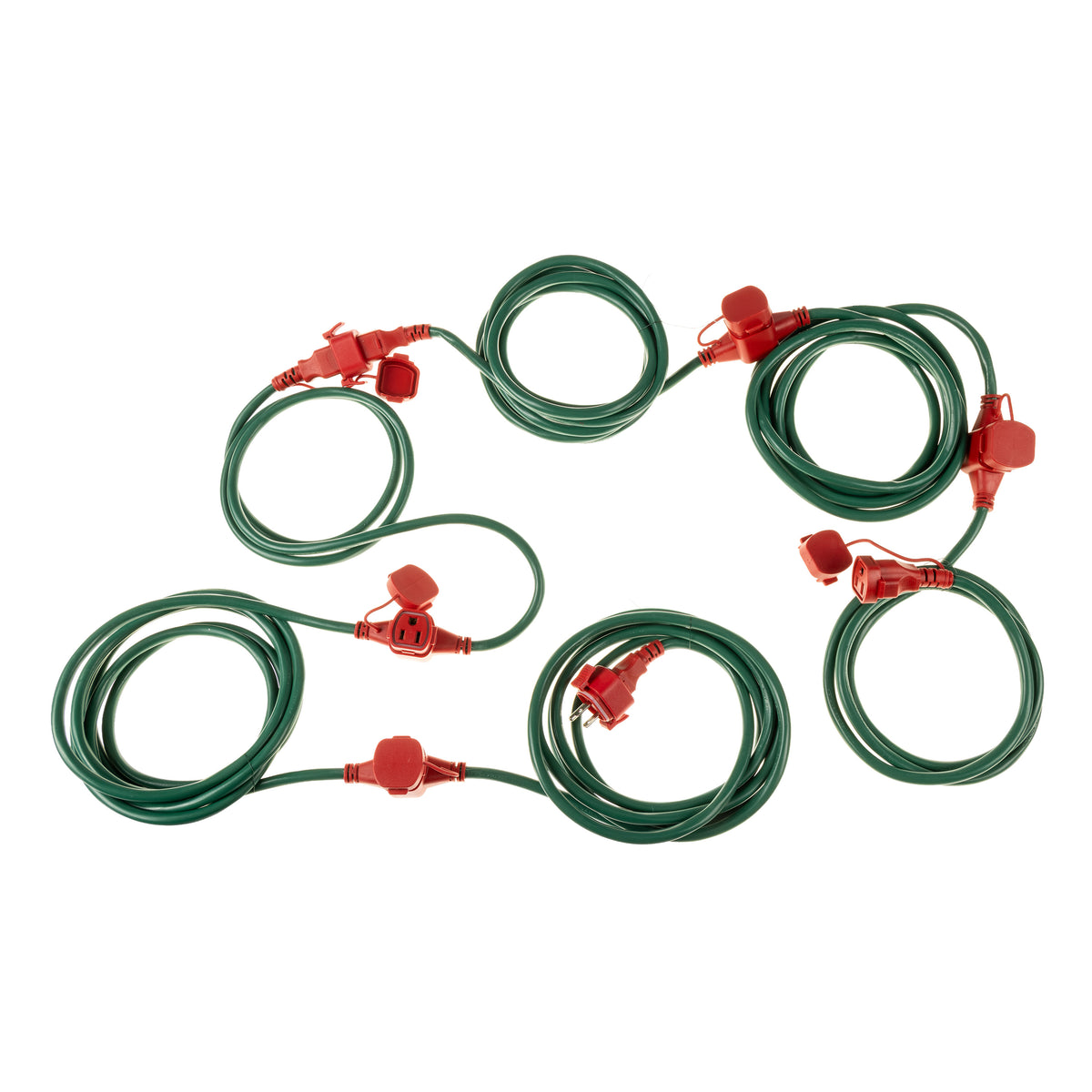 Power Station Artery - Green w/ Red Outlets