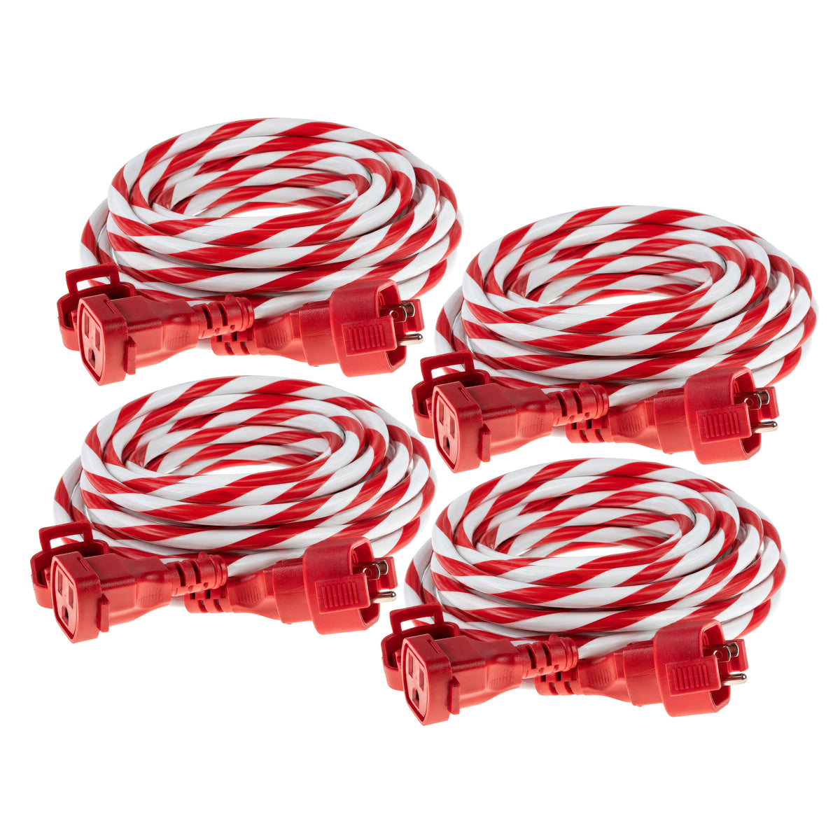 Waterproof Extension Cords - Candy Cane