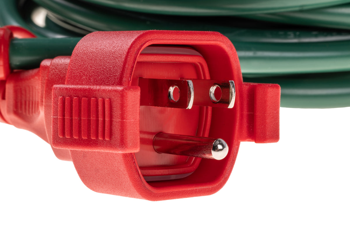 Waterproof Extension Cords - Green w/ Red Plugs