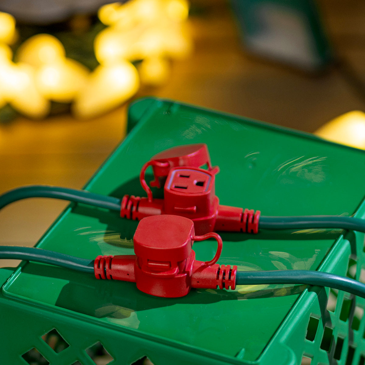 Power Station Artery - Green w/ Red Outlets