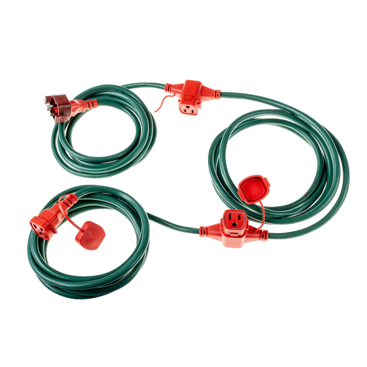 Power Station Artery - Green w/ Red Outlets