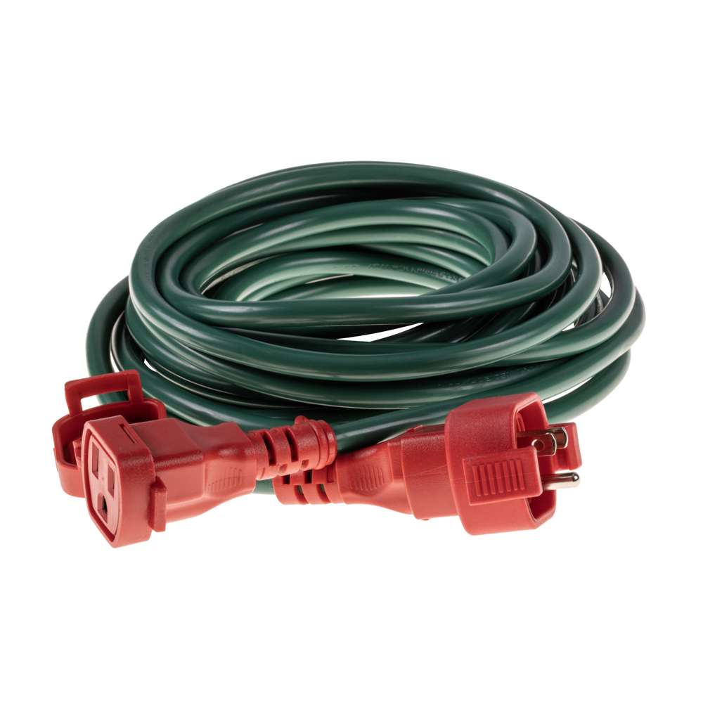 Waterproof Extension Cords - Green w/ Red Plugs