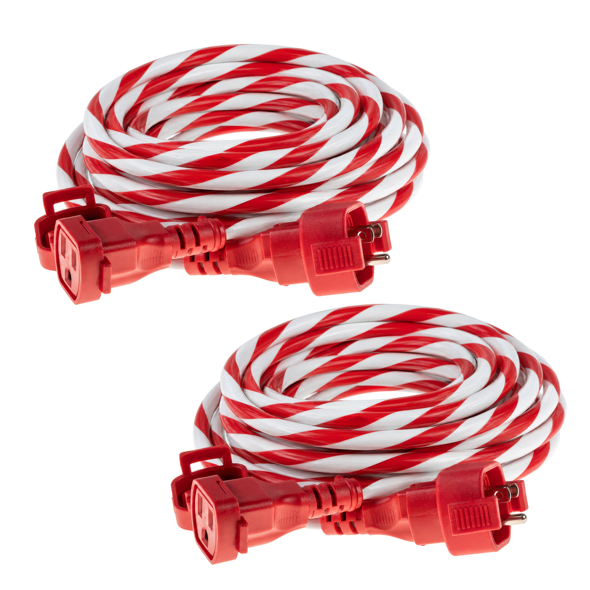 Waterproof Extension Cords - Candy Cane