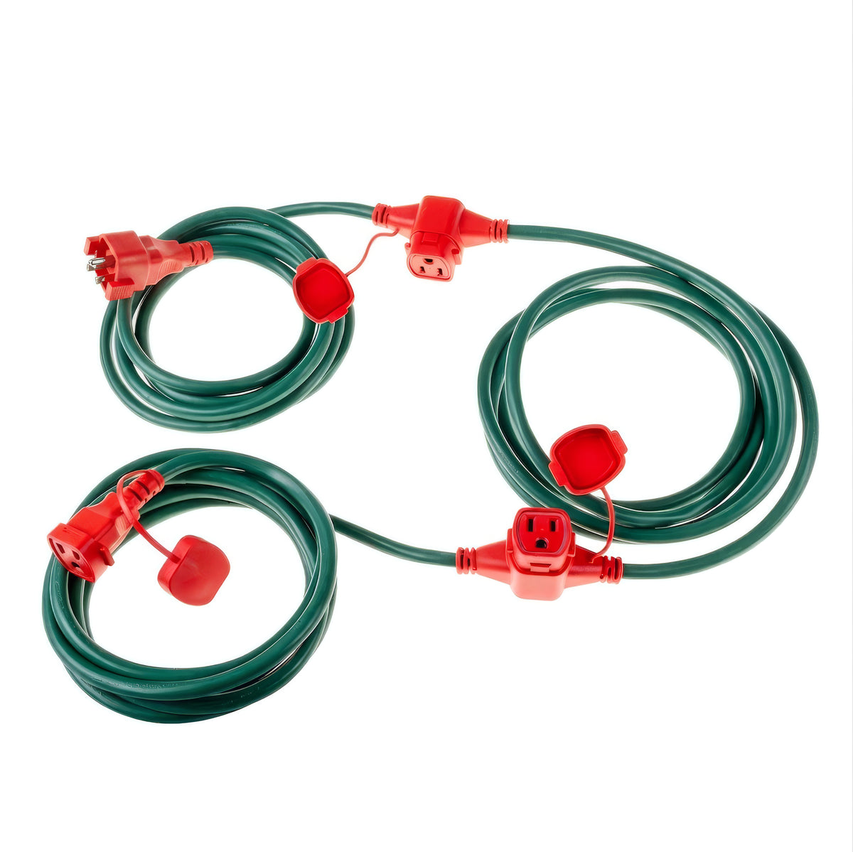 Power Station Artery - Green w/ Red Outlets