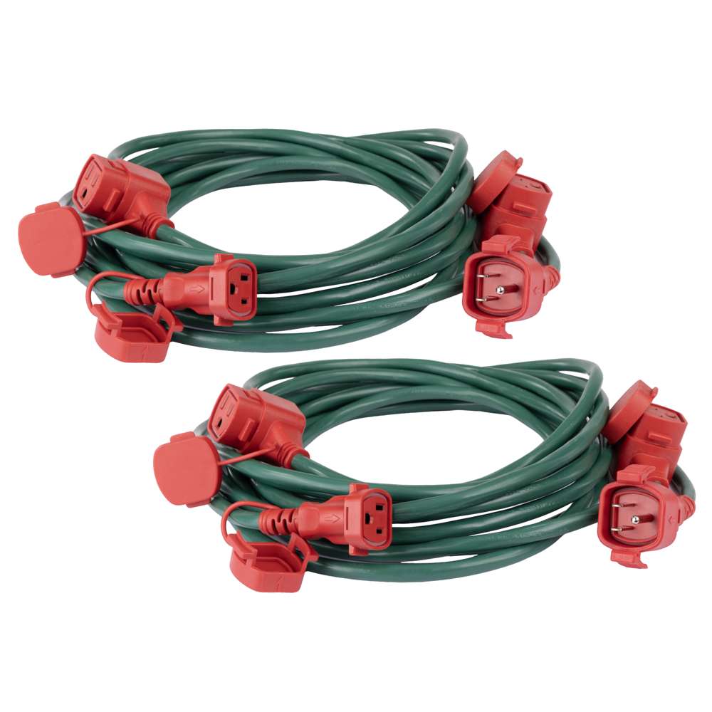 Power Station Artery - Green w/ Red Outlets