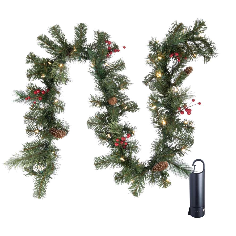 Mixed Pine Garlands (Rechargeable)
