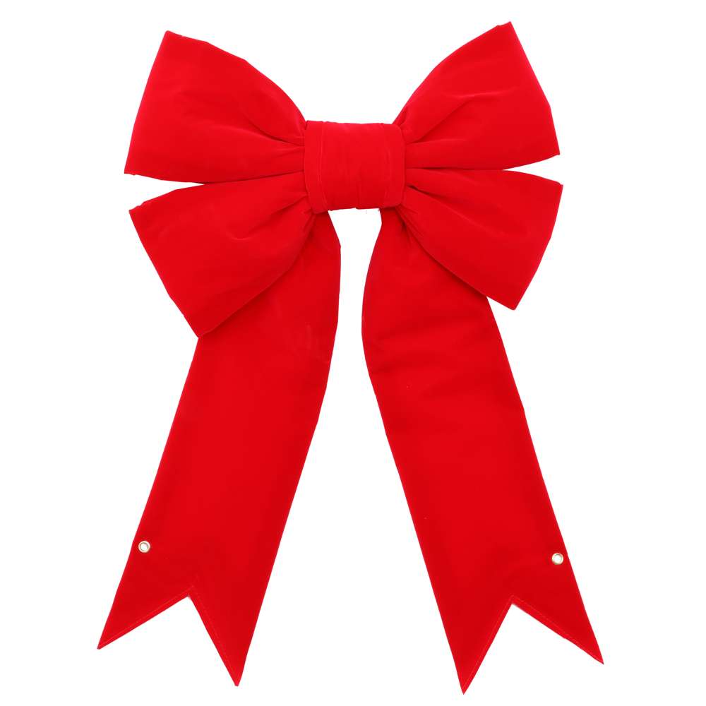 Red Velvet Bow with UV Protection