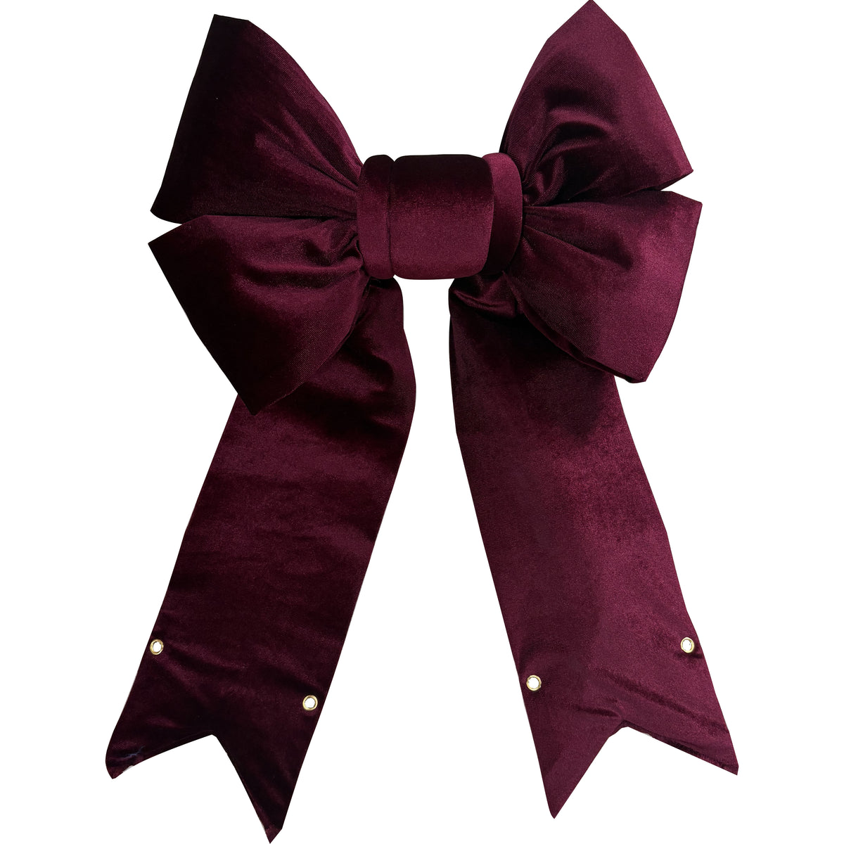Burgundy Velvet Bow with UV Protection
