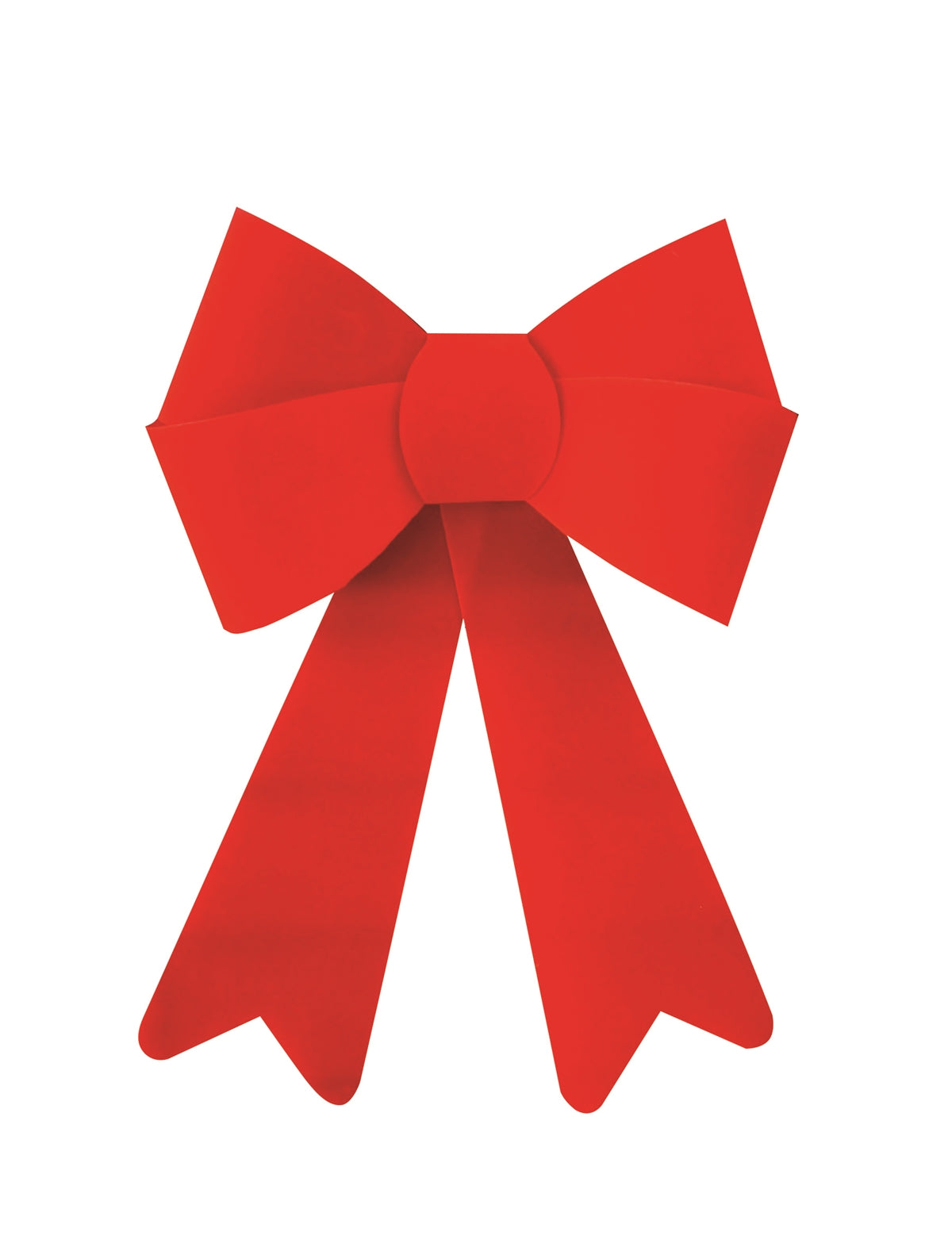 Red Rigid Velvet Bow