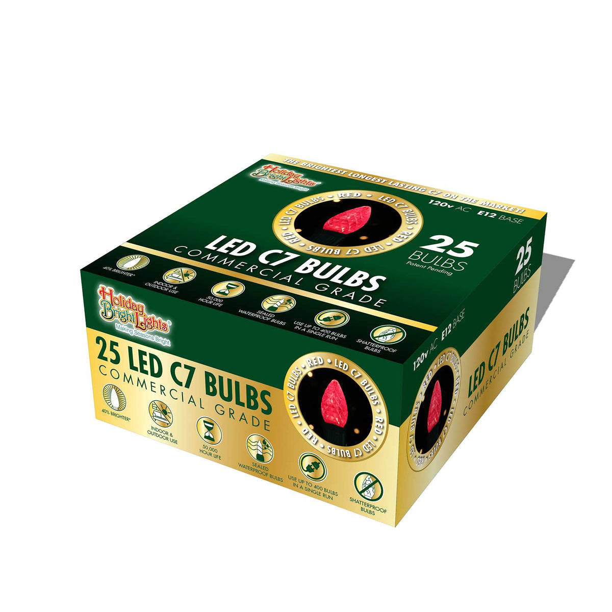 C7 LED SMD Faceted Bulbs (Retail Box)