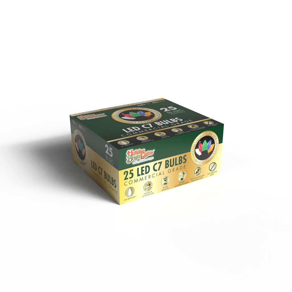 C7 LED Smooth Opaque Bulbs (Retail Box)
