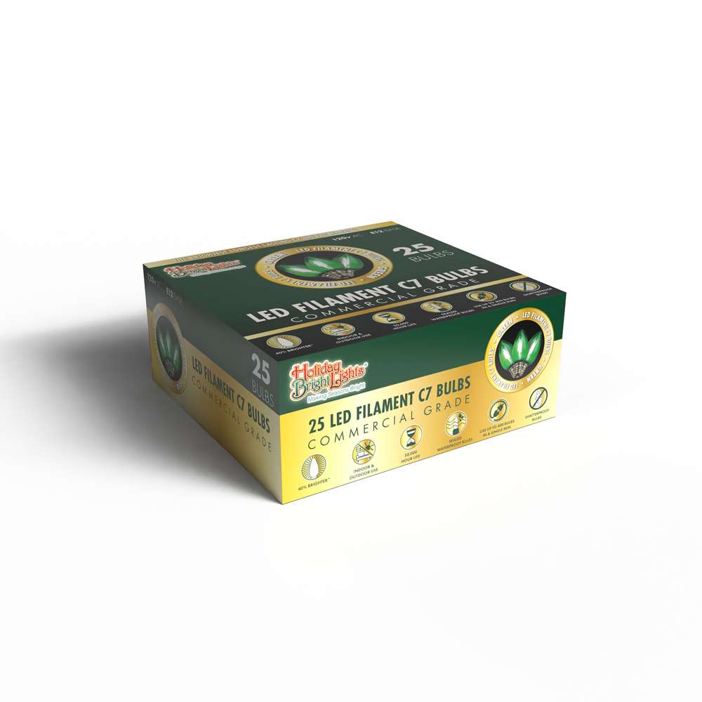 C7 Filament Smooth Transparent Bulbs (Retail Box)