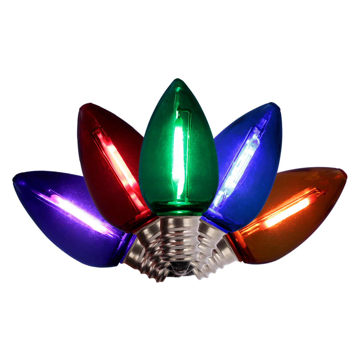 C7 Filament Smooth Transparent Bulbs (Retail Box)