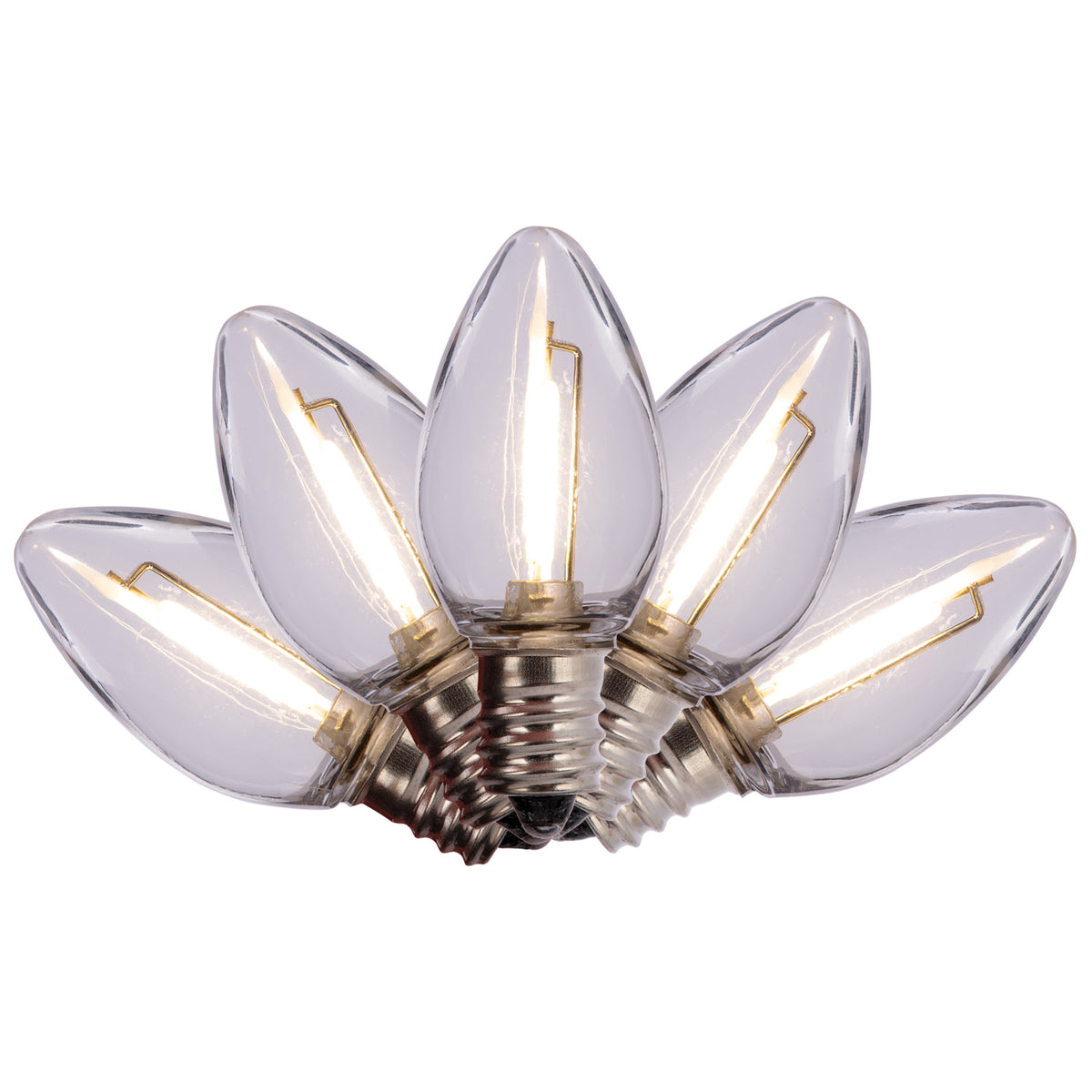 C7 Filament Smooth Transparent Bulbs (Retail Box)