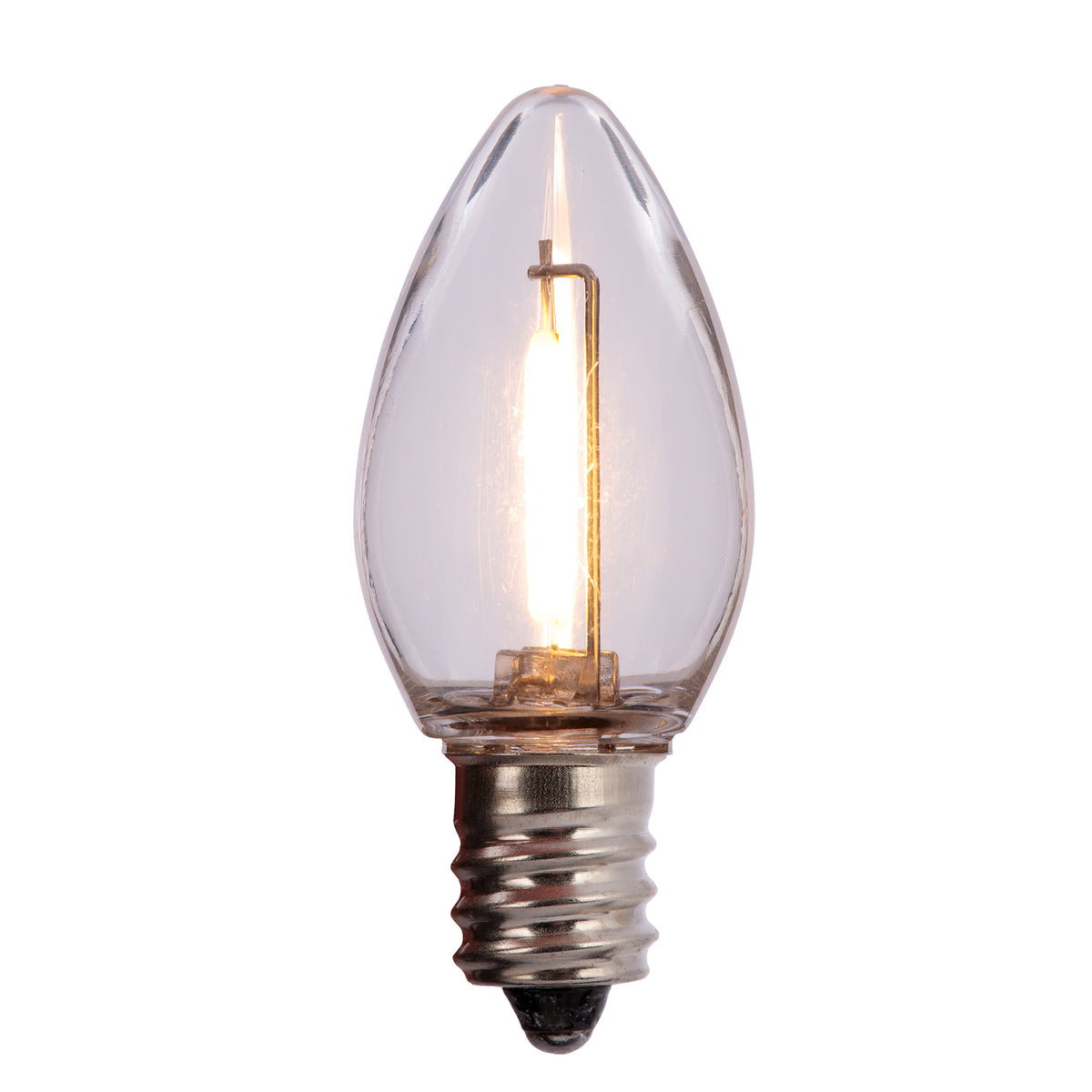 C7 Filament Smooth Transparent Bulbs (Retail Box)