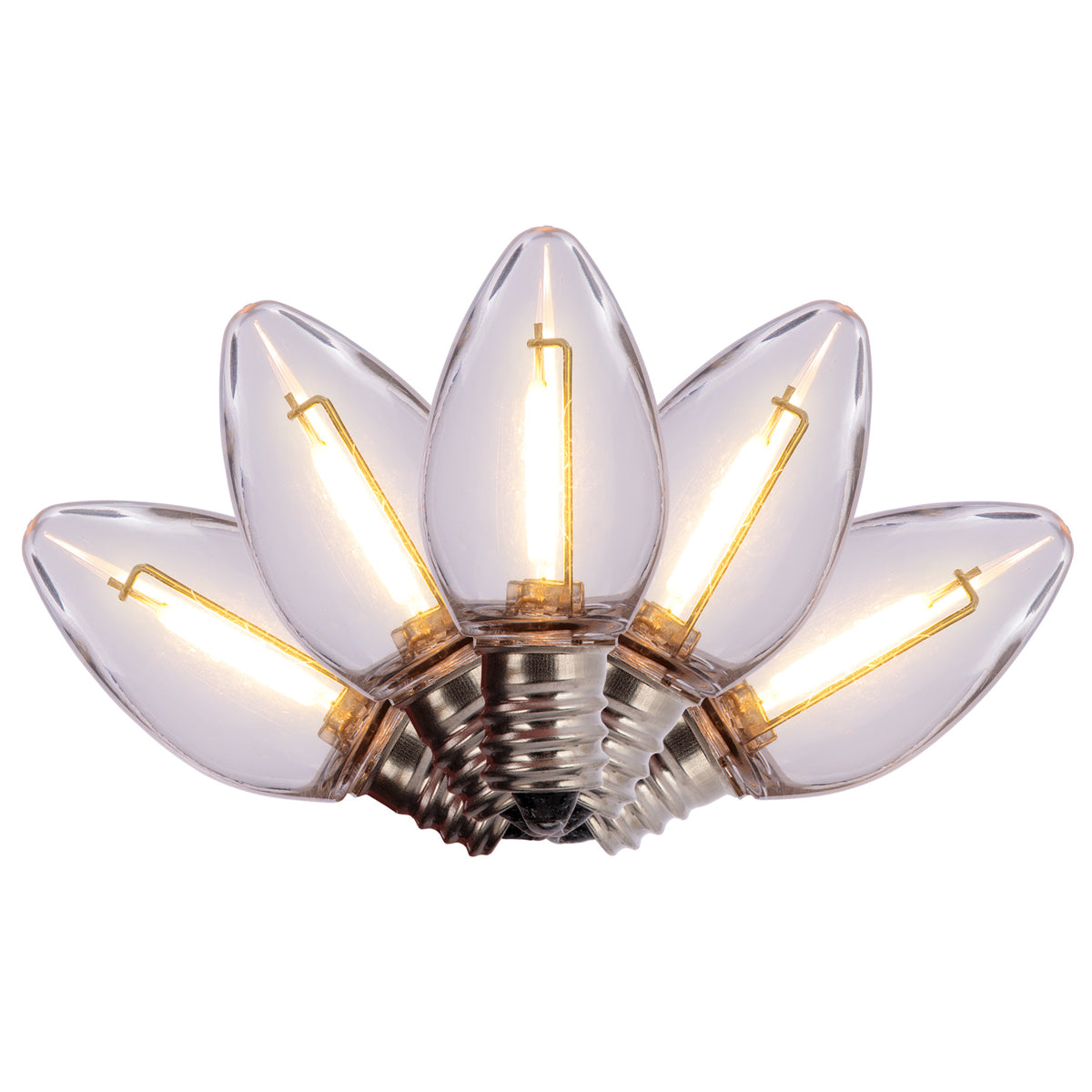C7 Filament Smooth Transparent Bulbs (Retail Box)