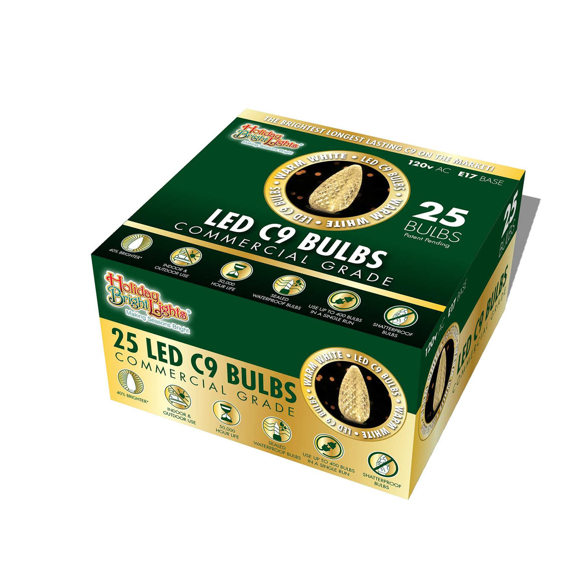 C9 LED SMD Faceted Bulbs (Retail Box)