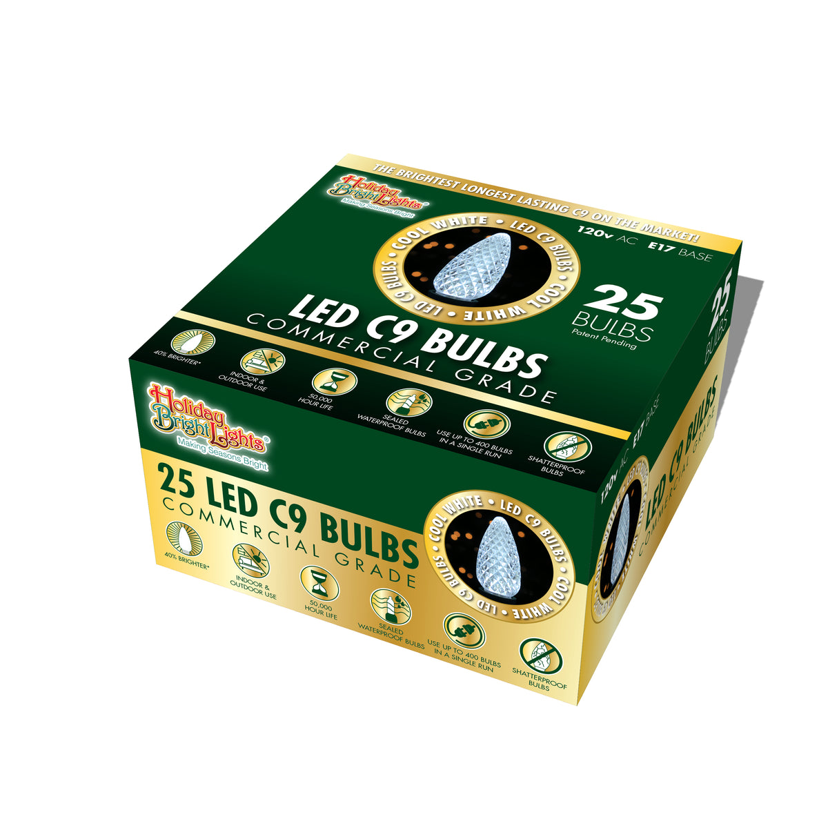 C9 LED SMD Faceted Bulbs (Retail Box)