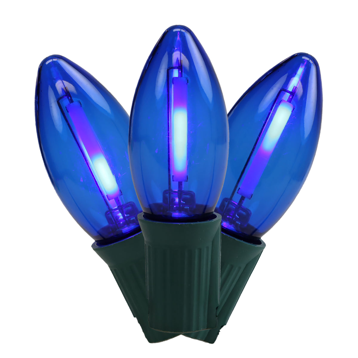 C9 LED SMD Smooth Transparent Phoenix Bulbs (Retail Box)