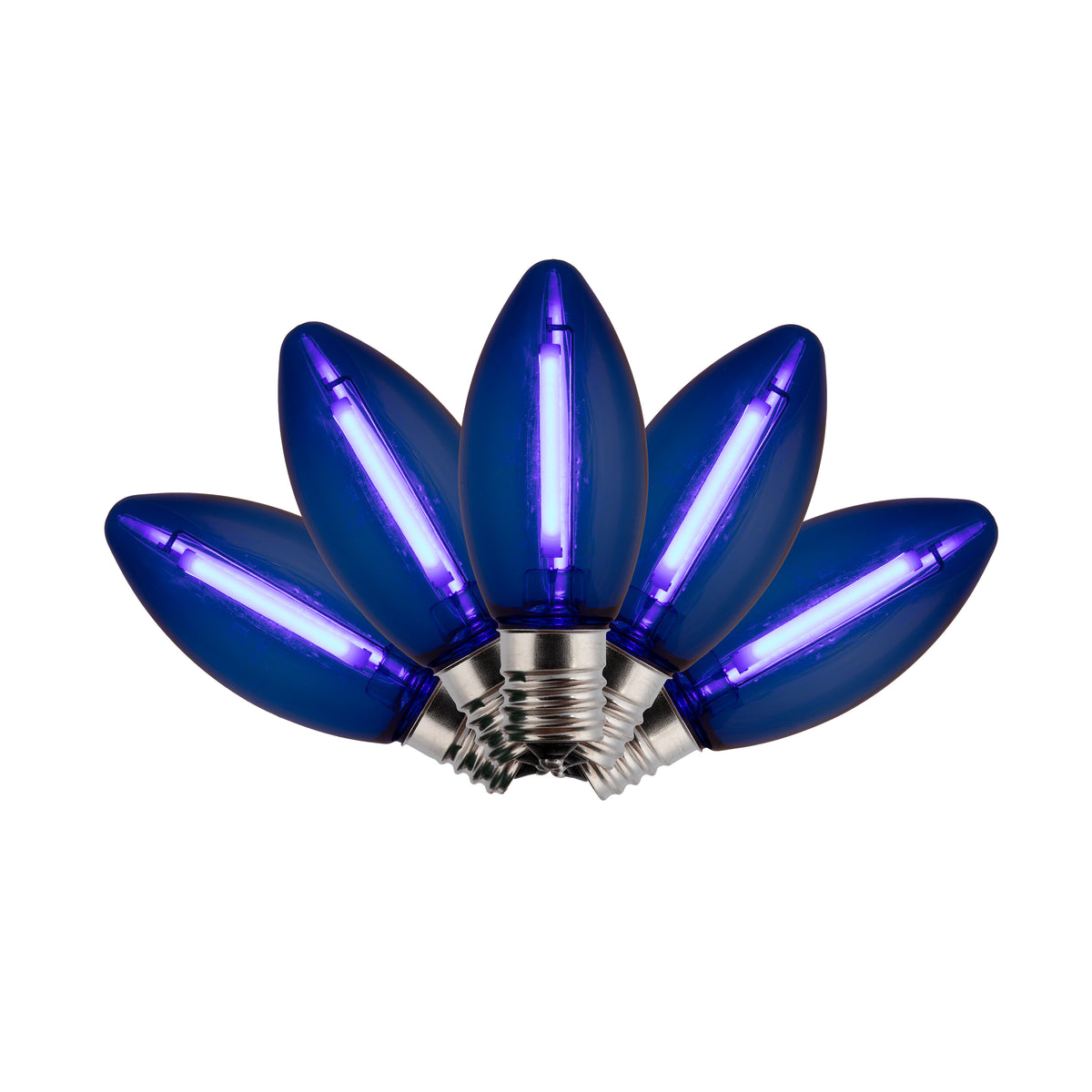 C9 LED SMD Smooth Transparent Phoenix Bulbs (Retail Box)