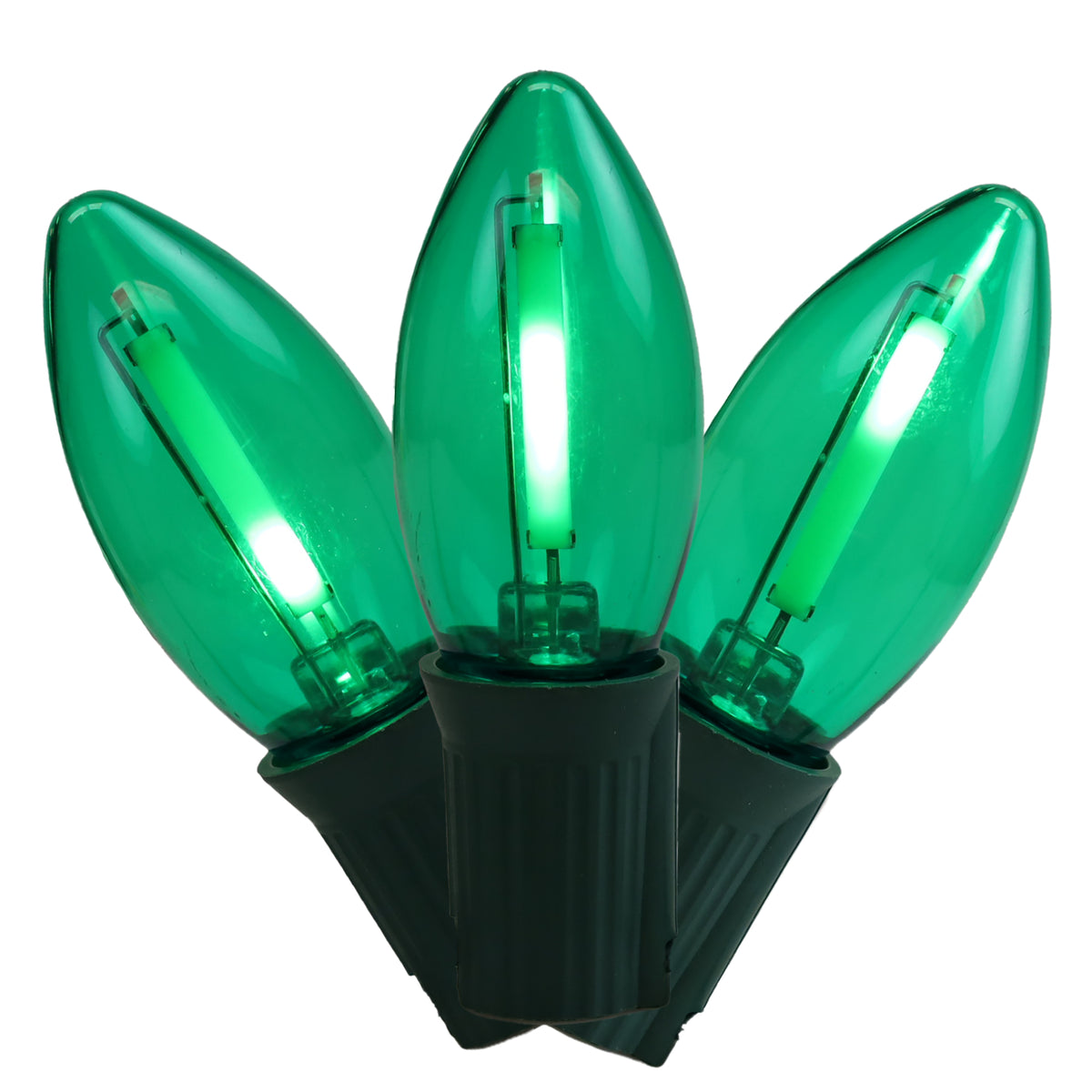C9 LED SMD Smooth Transparent Phoenix Bulbs (Retail Box)