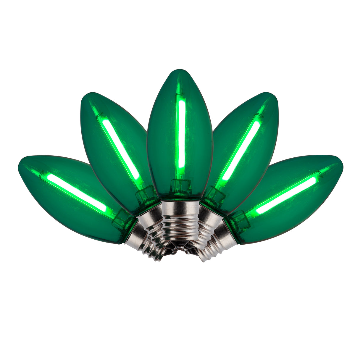 C9 LED SMD Smooth Transparent Phoenix Bulbs (Retail Box)