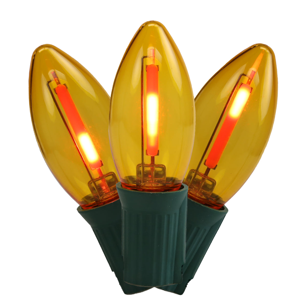 C9 LED SMD Smooth Transparent Phoenix Bulbs (Retail Box)