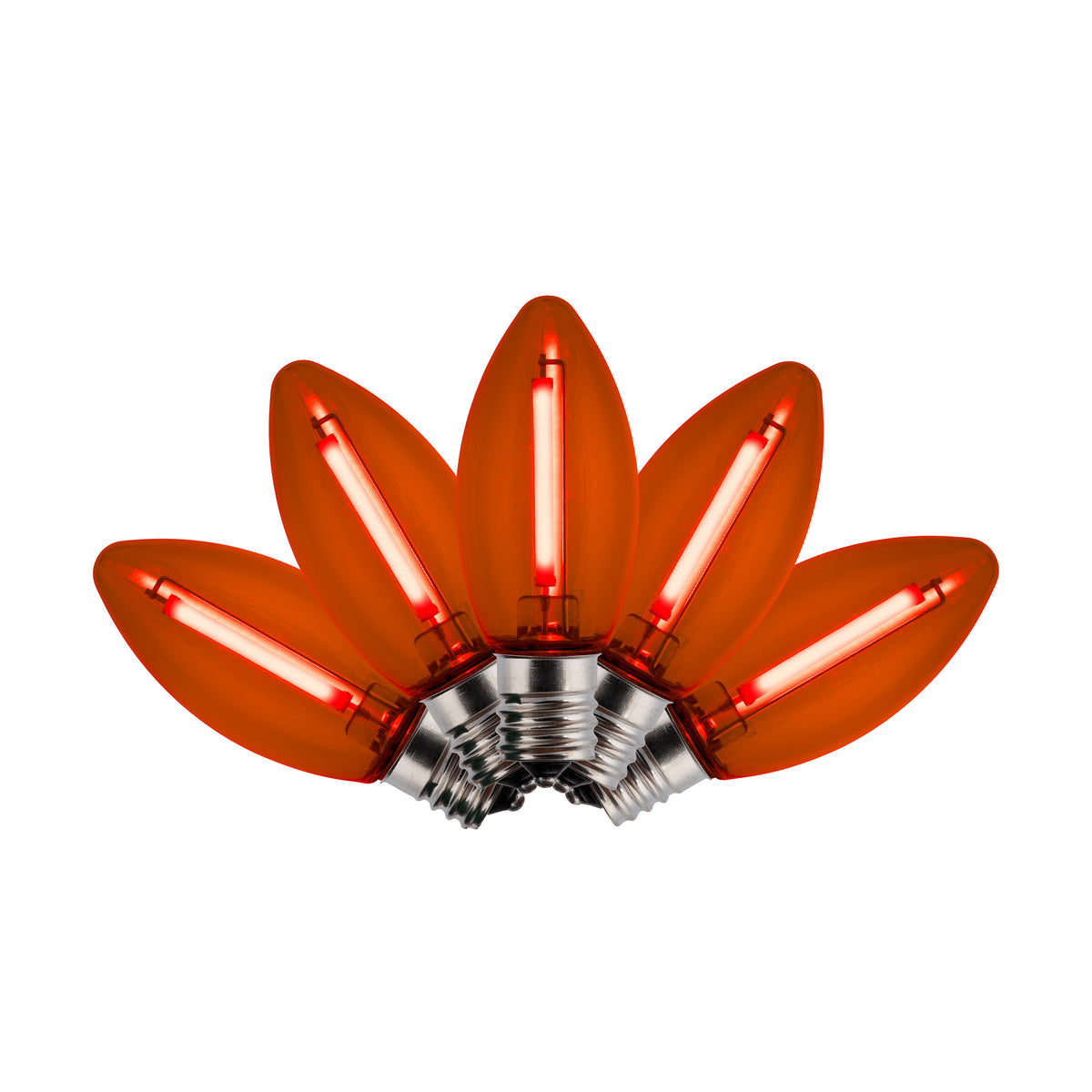 C9 LED SMD Smooth Transparent Phoenix Bulbs (Retail Box)