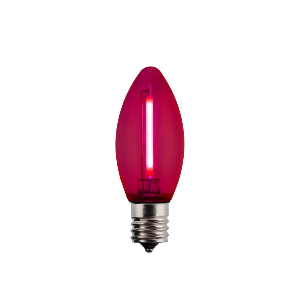 C9 LED SMD Smooth Transparent Phoenix Bulbs (Retail Box)