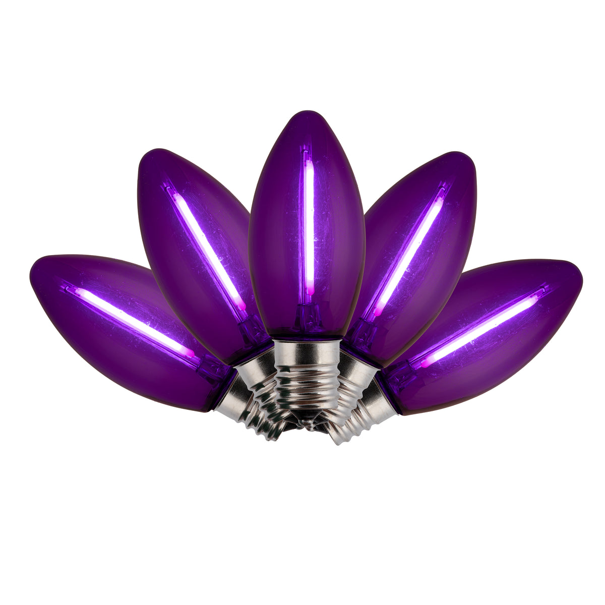 C9 LED SMD Smooth Transparent Phoenix Bulbs (Retail Box)