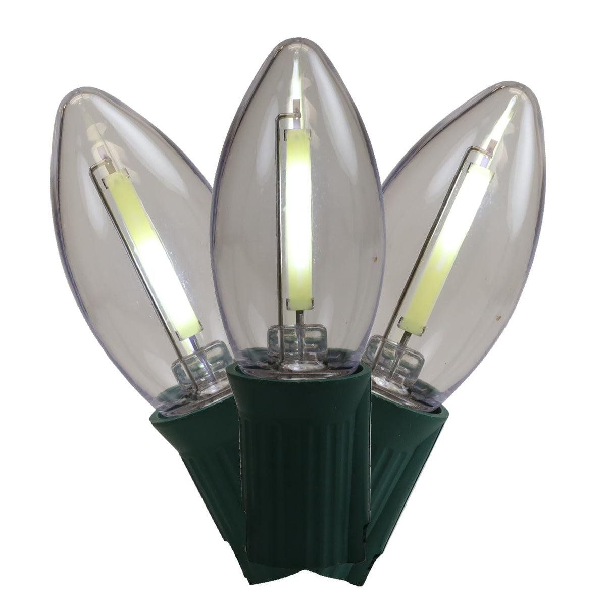 C9 LED SMD Smooth Transparent Phoenix Bulbs (Retail Box)