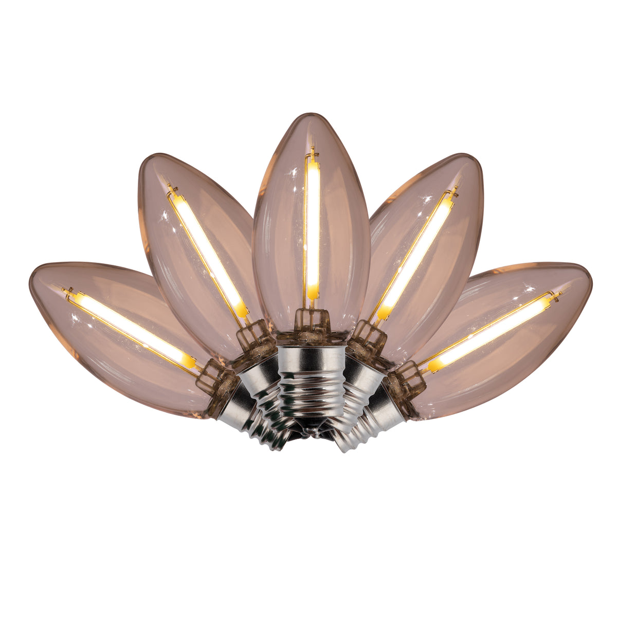 C9 LED SMD Smooth Transparent Phoenix Bulbs (Retail Box)