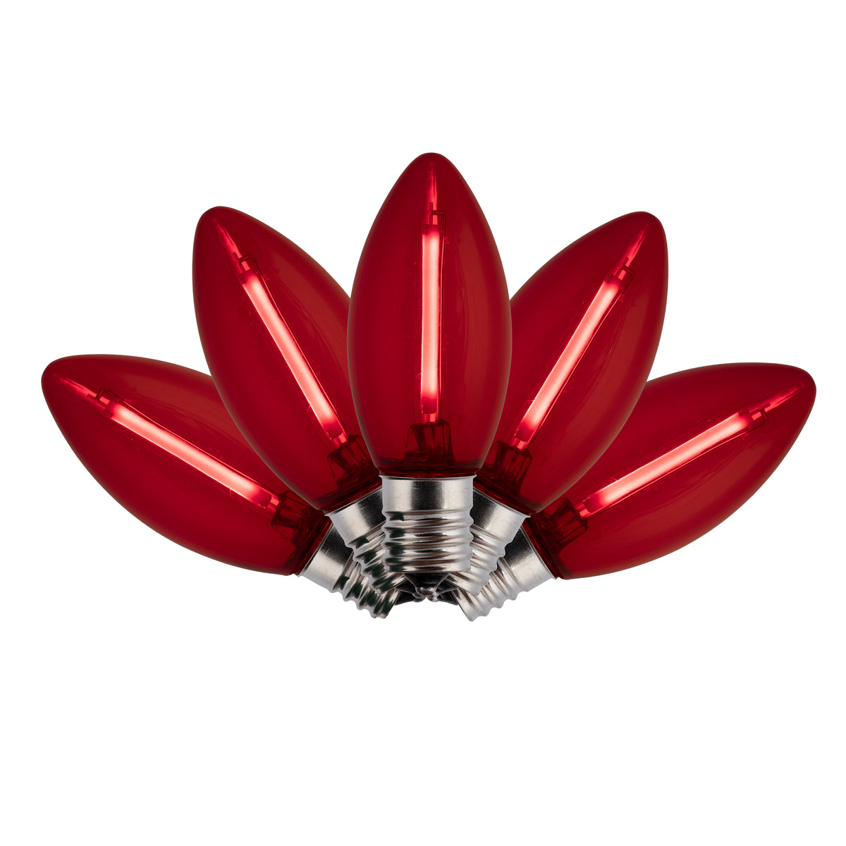 C9 LED SMD Smooth Transparent Phoenix Bulbs (Retail Box)