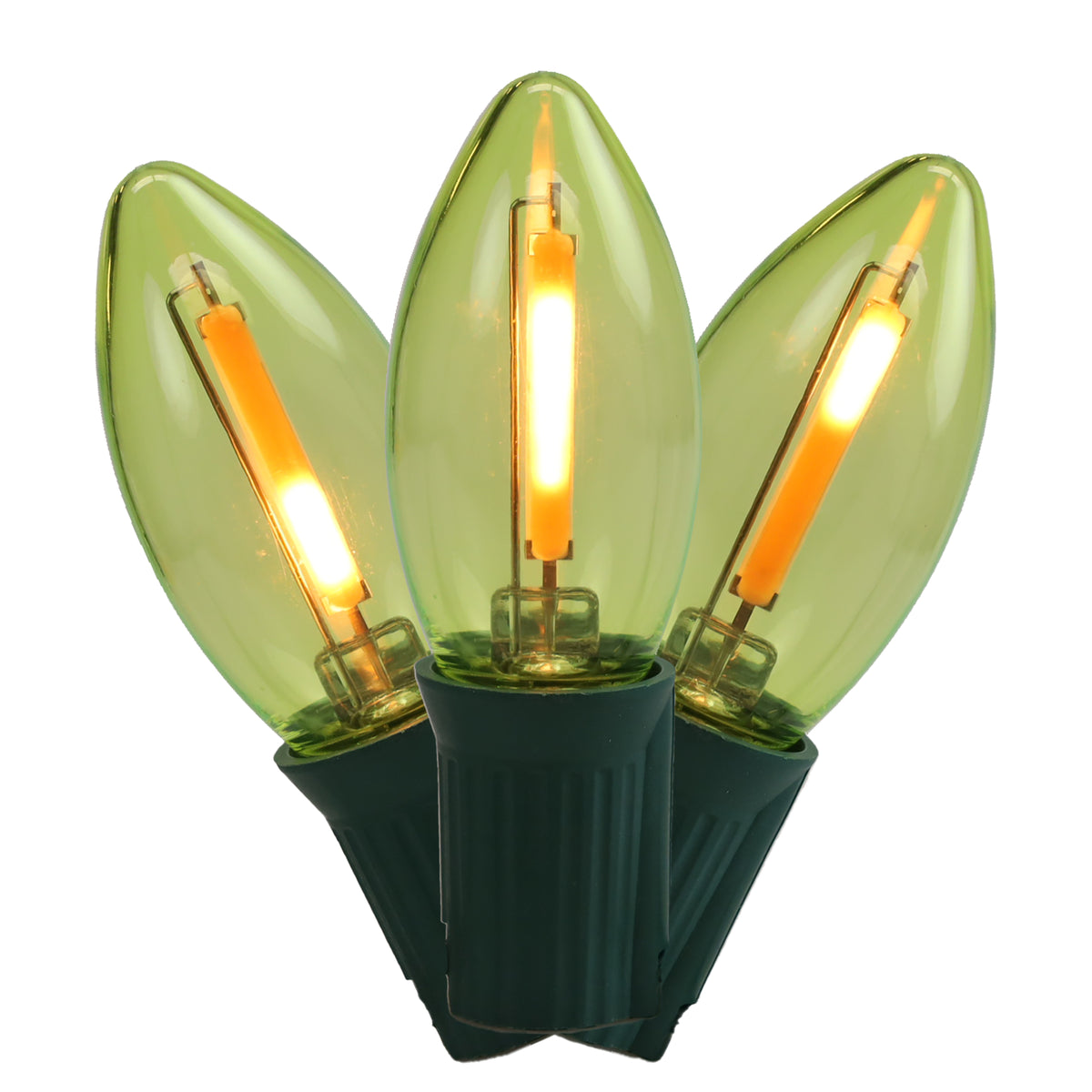 C9 LED SMD Smooth Transparent Phoenix Bulbs (Retail Box)