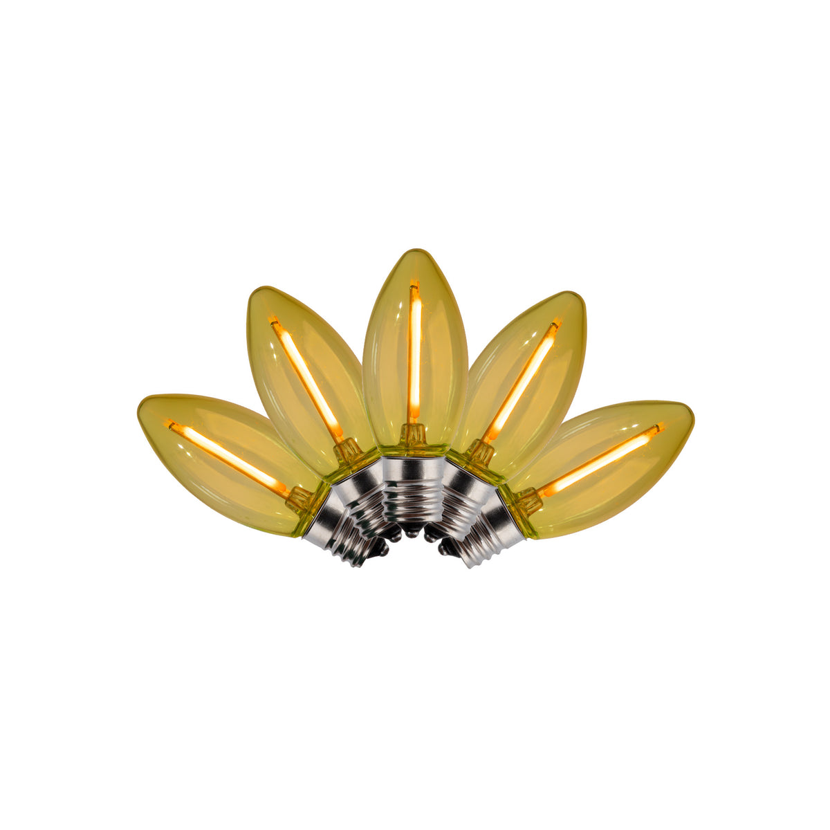 C9 LED SMD Smooth Transparent Phoenix Bulbs (Retail Box)
