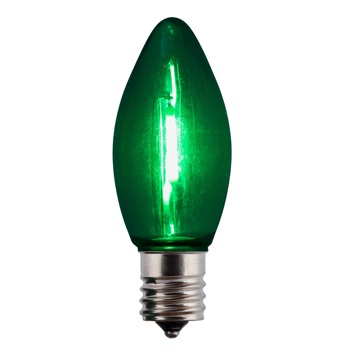 C9 LED Filament Smooth Transparent Bulbs (Retail Box)