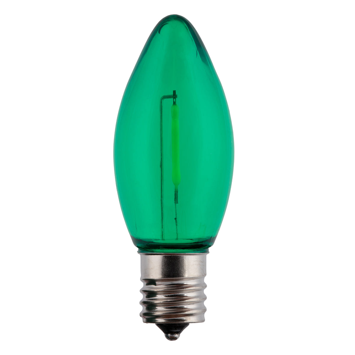 C9 LED Filament Smooth Transparent Bulbs (Retail Box)