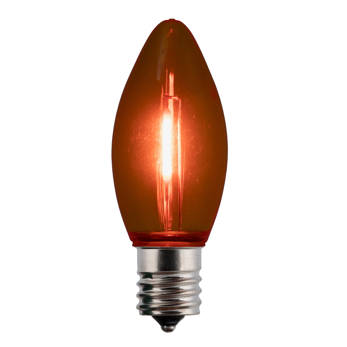 C9 LED Filament Smooth Transparent Bulbs (Retail Box)