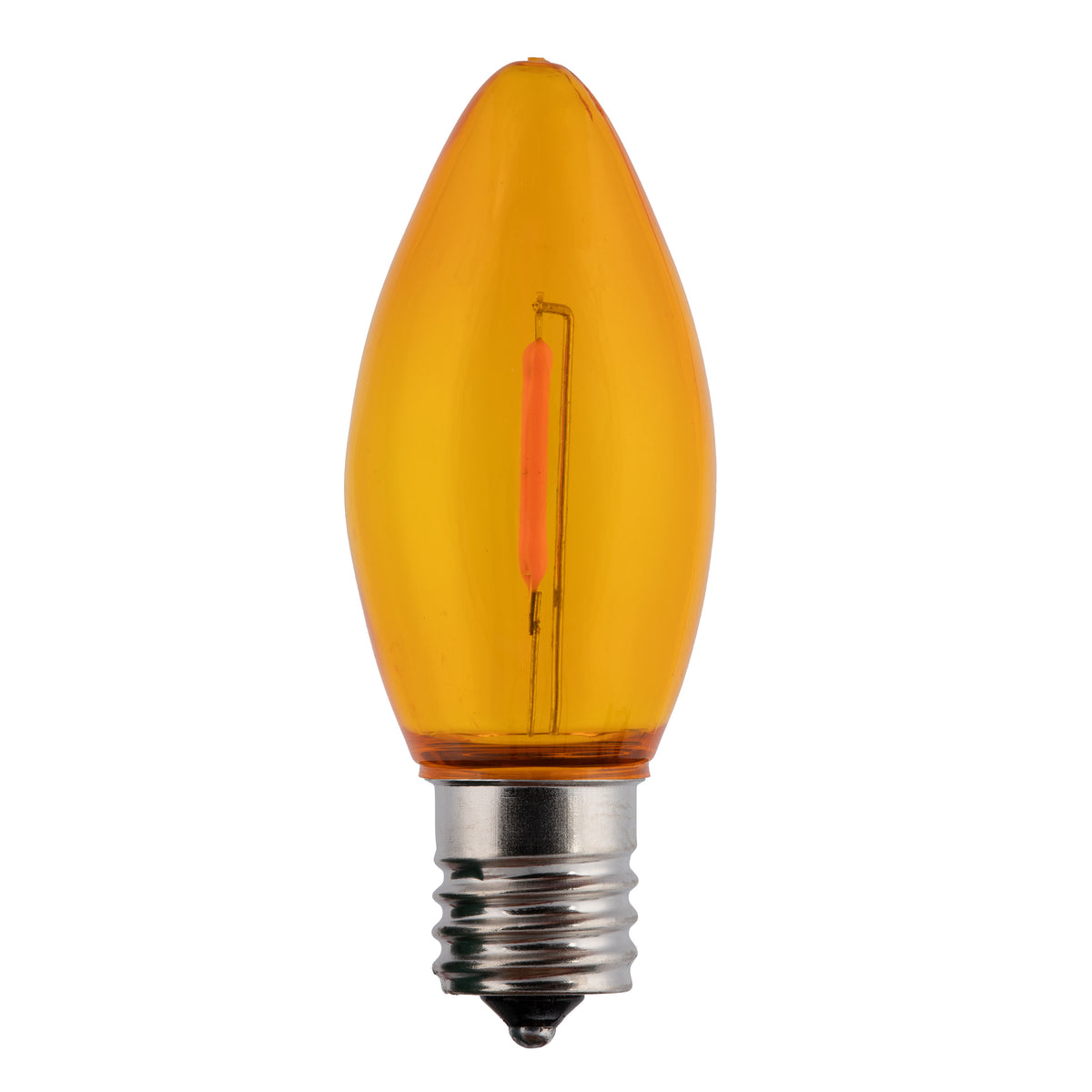 C9 LED Filament Smooth Transparent Bulbs (Retail Box)