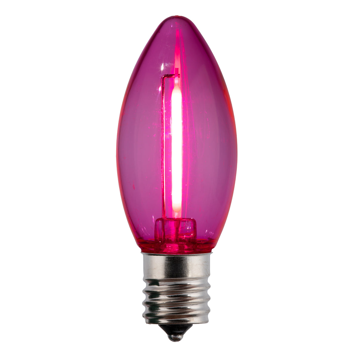 C9 LED Filament Smooth Transparent Bulbs (Retail Box)