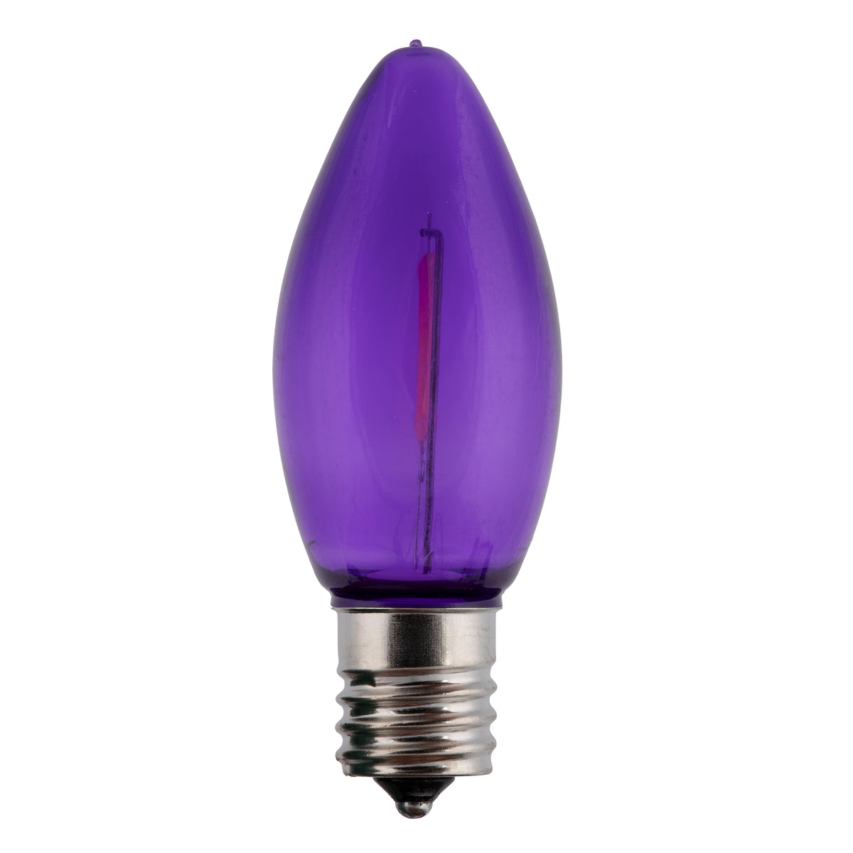 C9 LED Filament Smooth Transparent Bulbs (Retail Box)