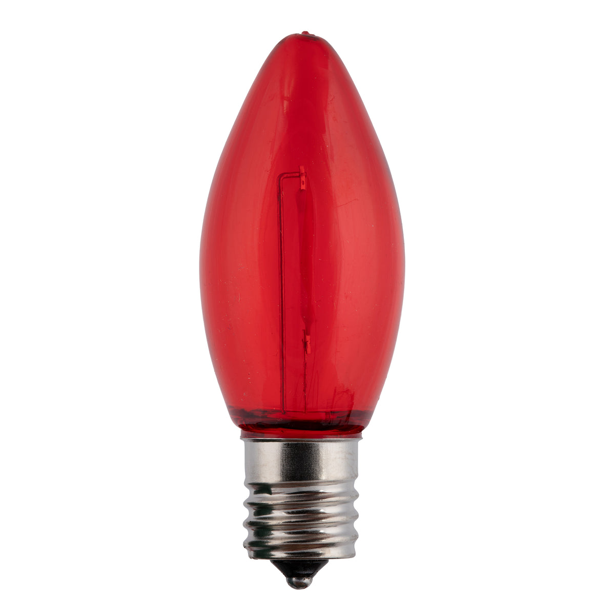 C9 LED Filament Smooth Transparent Bulbs (Retail Box)