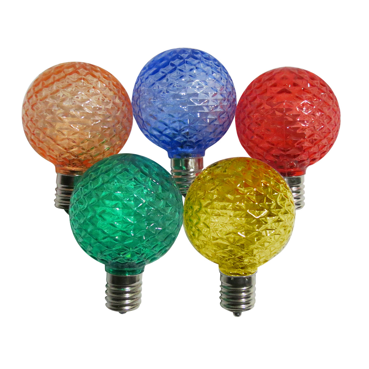 G50 LED Faceted Bulbs (Retail Box)