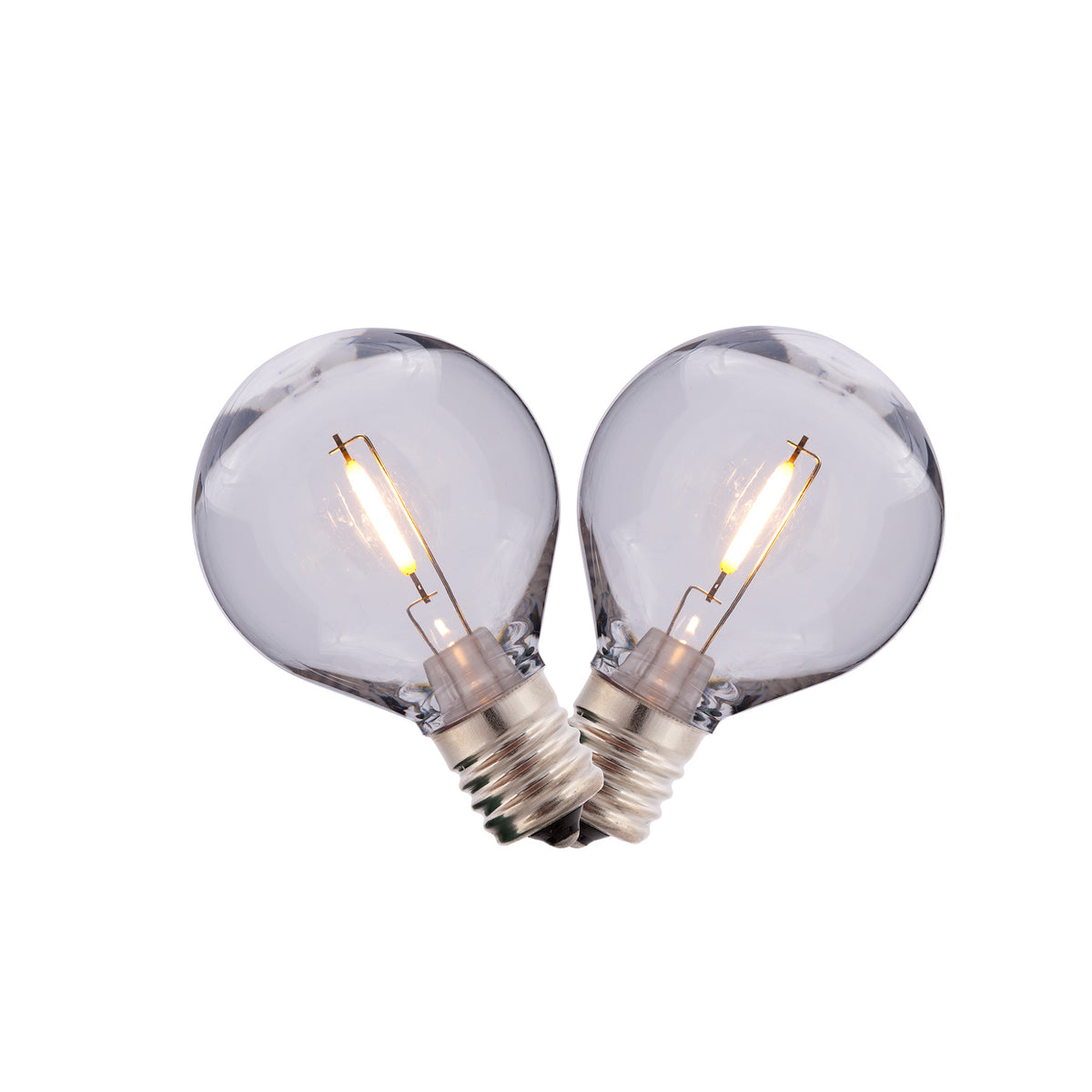 G50 LED Smooth Transparent Replacement Bulbs (Retail Box)