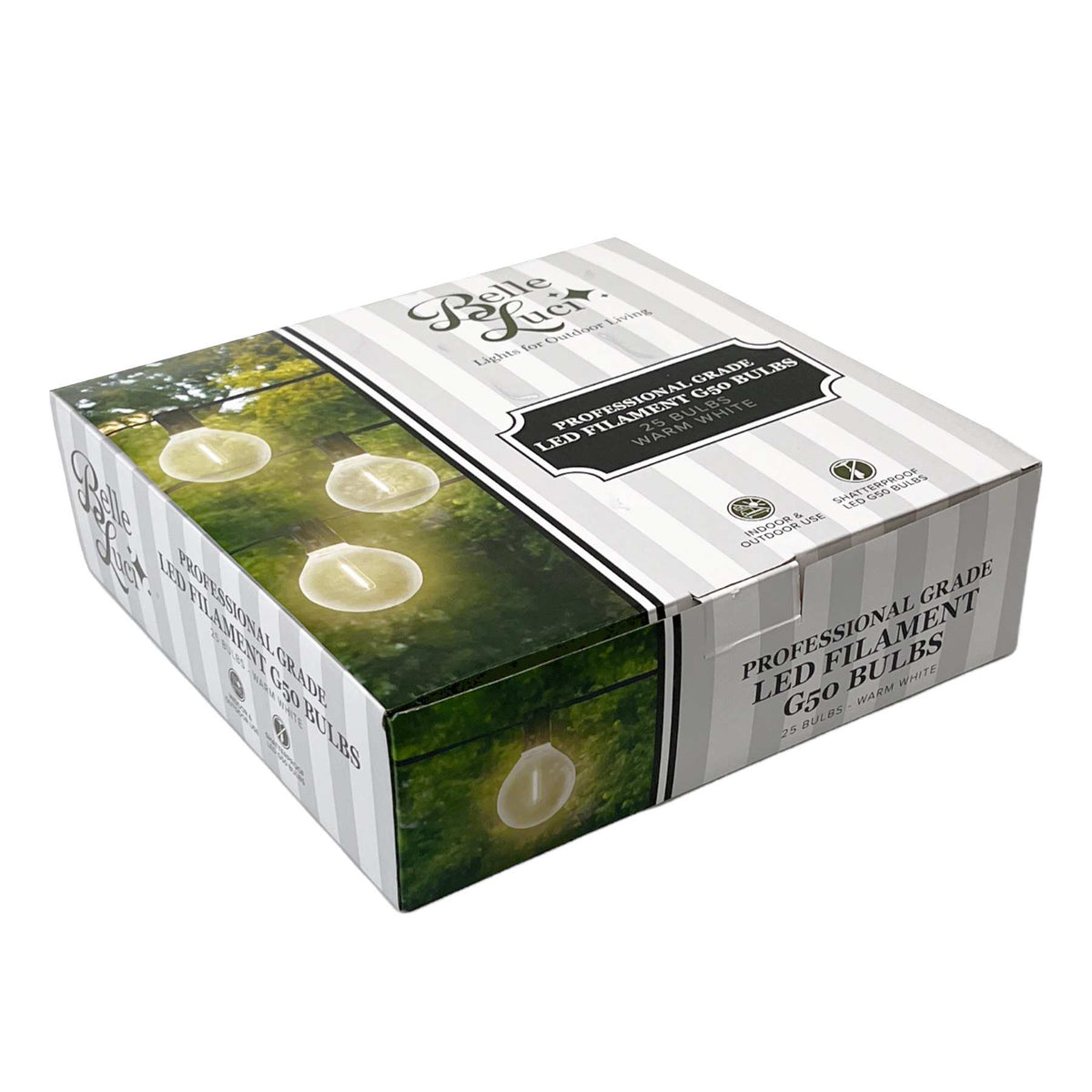 G50 LED Smooth Transparent Bulbs (Retail Box)