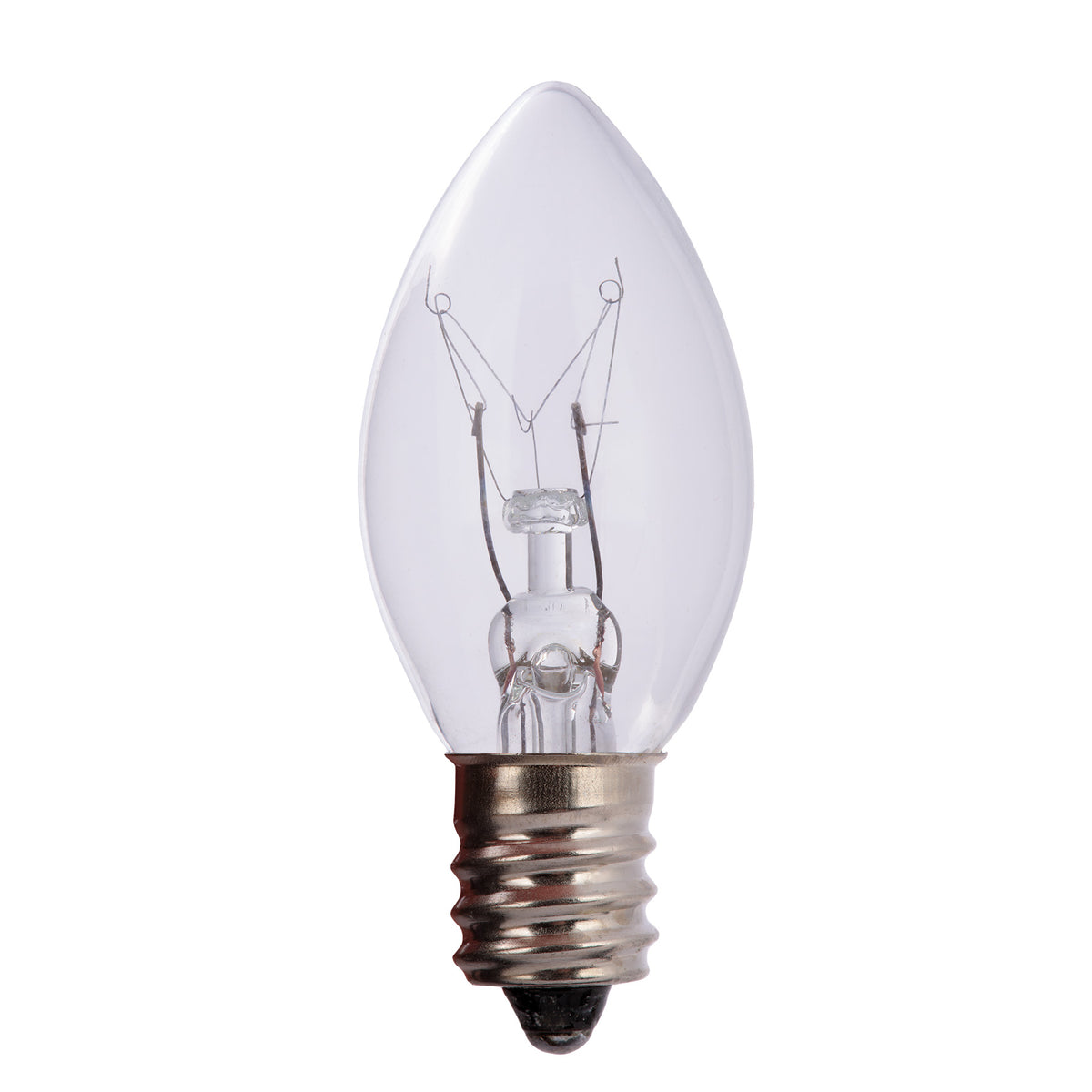 C7 Incandescent Smooth Transparent Bulbs (Retail Box)