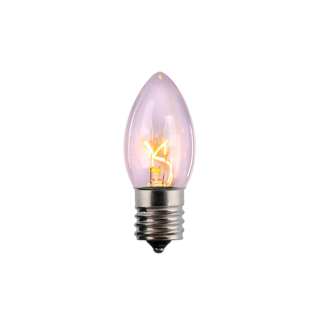 C9 Incandescent Smooth Transparent Bulbs (Retail Box)