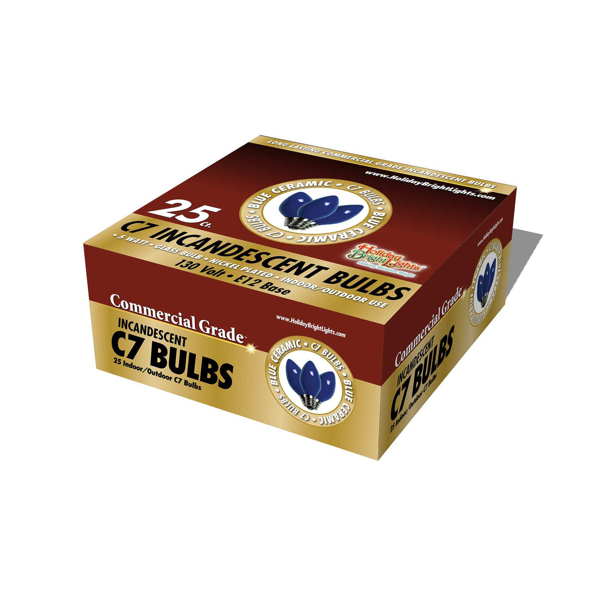C7 Incandescent Smooth Opaque Bulbs (Retail Box)