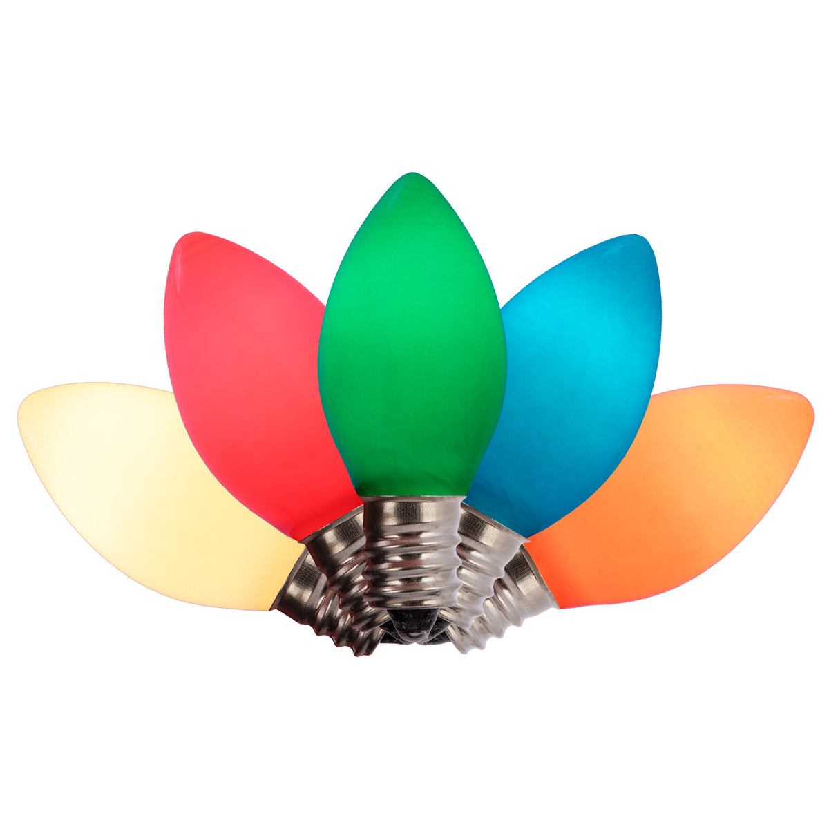 C7 Incandescent Smooth Opaque Bulbs (Retail Box)